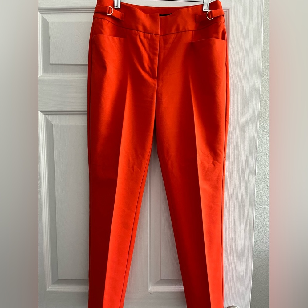 Orange dress slacks, size 4 by New York and Company!
